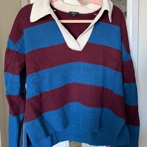 Rails Harris Stripped Polo Sweater